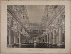 K.k. Hofburg in Wien. Rittersaal.